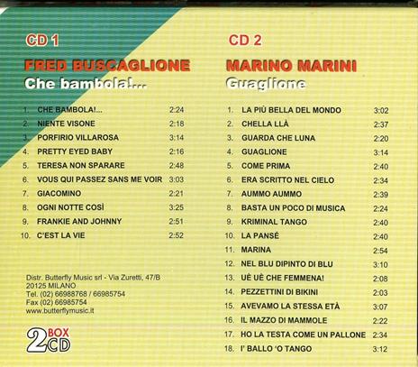 Anni ruggenti - CD Audio di Fred Buscaglione,Marino Marini - 2