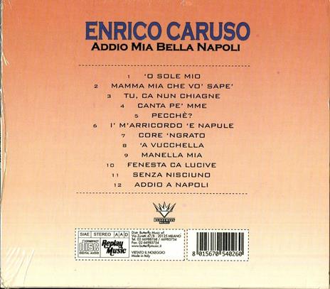 Addio mia bella Napoli - CD Audio di Enrico Caruso - 2
