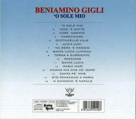 O Sole mio - CD Audio di Beniamino Gigli - 2