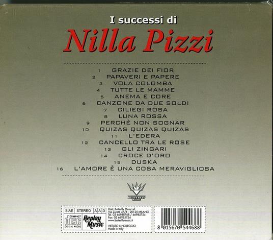 I successi - CD Audio di Nilla Pizzi - 2