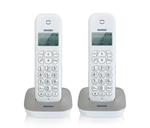Brondi Gala Twin Telefono DECT Grigio, Bianco Identificatore di chiamata