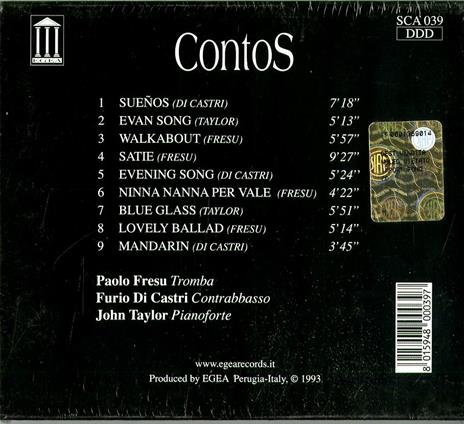 Contos - CD Audio di Paolo Fresu - 2