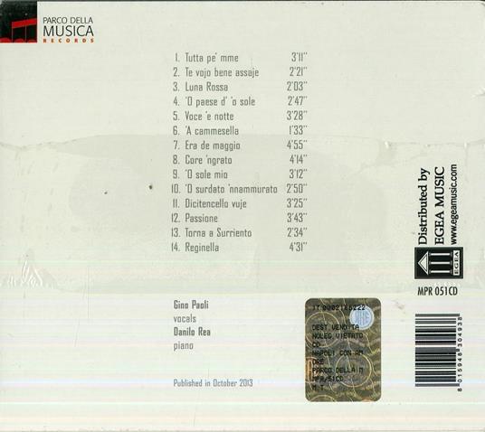 Napoli con amore - CD Audio di Gino Paoli,Danilo Rea - 2