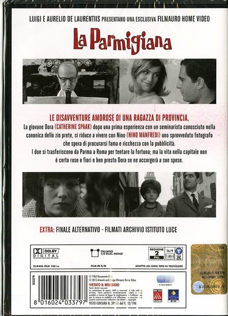 La parmigiana di Antonio Pietrangeli - DVD - 2