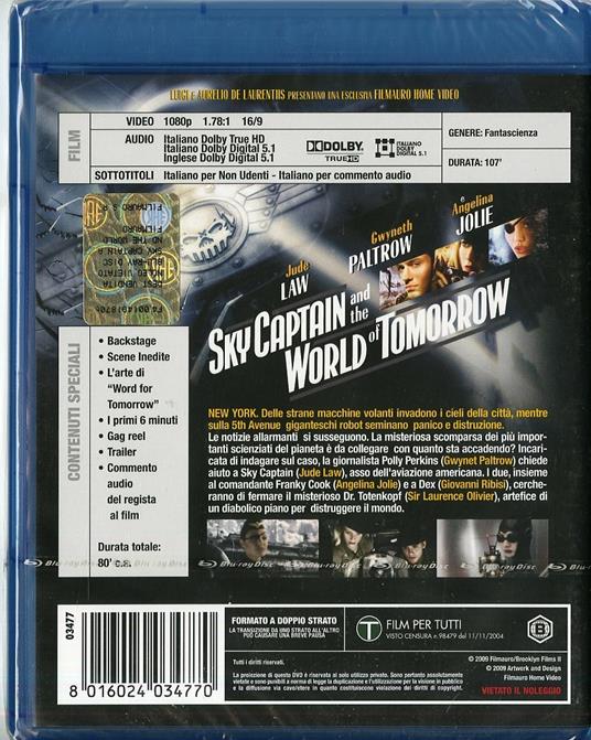 Sky Captain and the World of Tomorrow di Kerry Conran - Blu-ray - 2