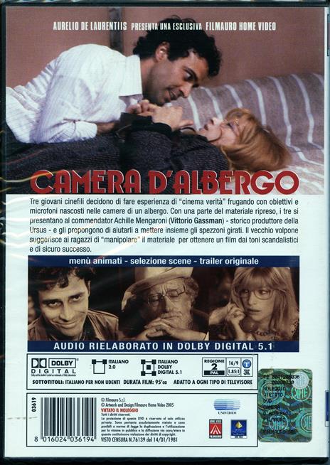 Camera d'albergo di Mario Monicelli - DVD - 2
