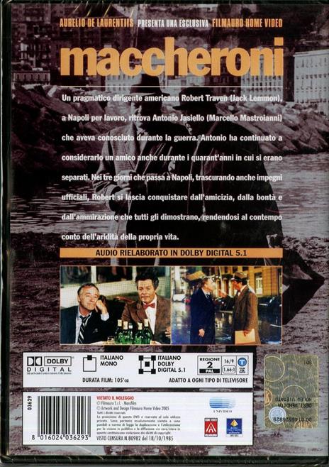 Maccheroni di Ettore Scola - DVD - 2