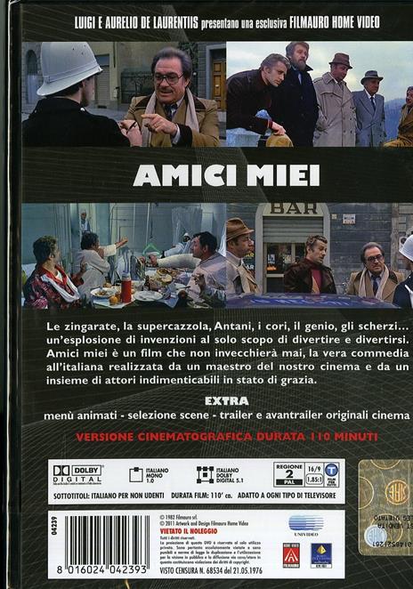 Amici miei di Mario Monicelli - DVD - 2