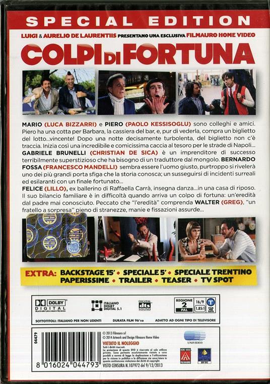 Colpi di fortuna di Neri Parenti - DVD - 2