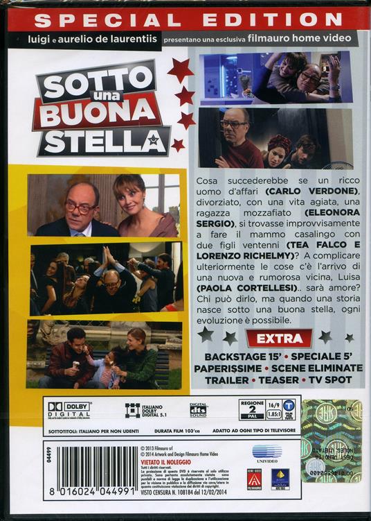 Sotto una buona stella di Carlo Verdone - DVD - 2