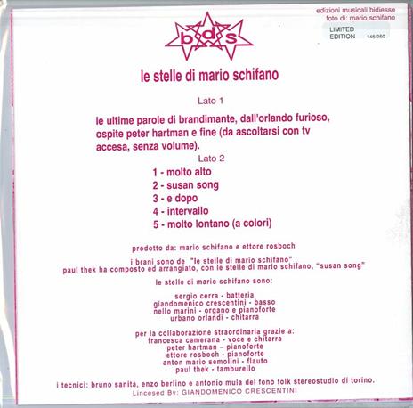 Dedicato (Picture Disc) - Vinile LP di Le Stelle di Mario Schifano - 2