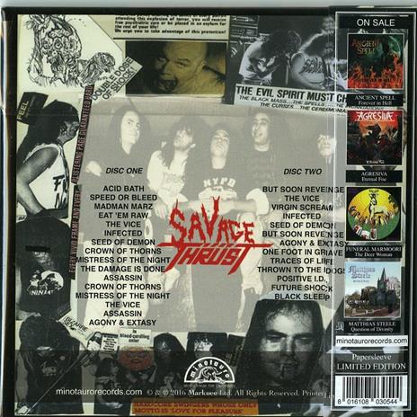 Eat 'Em Raw (Limited Edition) - CD Audio di Savage Thrust - 2