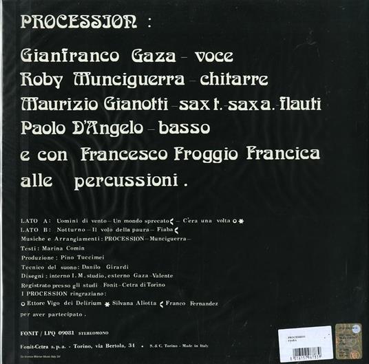 Fiaba - Vinile LP di Procession - 2