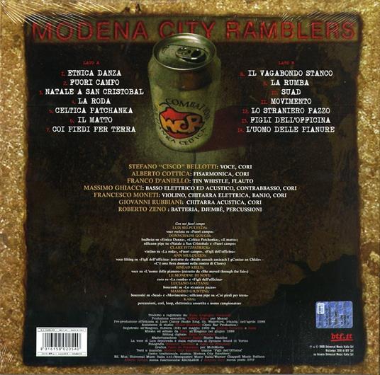 Fuori campo (Red Coloured Vinyl) - Vinile LP di Modena City Ramblers - 2