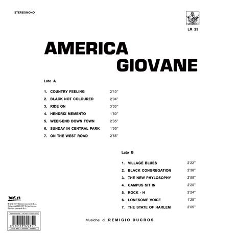 America giovane (180 gr.) - Vinile LP di Remigio Ducros - 2