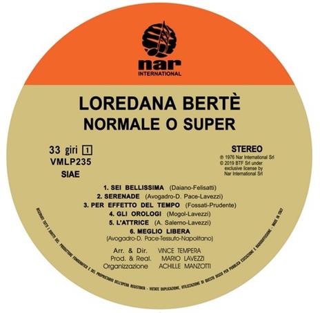 Normale o Super (Yellow Coloured Vinyl) (Esclusiva Feltrinelli e IBS.it) - Vinile LP di Loredana Bertè - 2