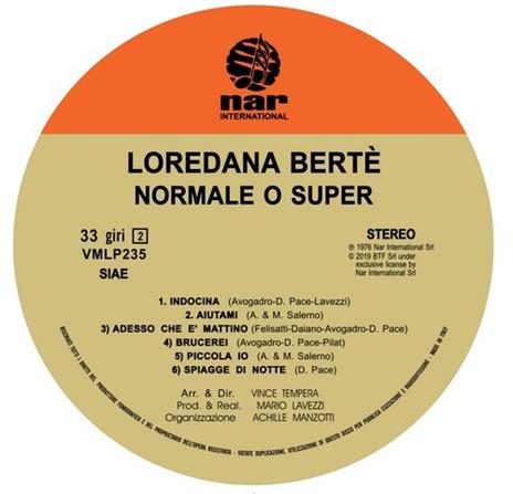 Normale o Super (Yellow Coloured Vinyl) (Esclusiva Feltrinelli e IBS.it) - Vinile LP di Loredana Bertè - 3