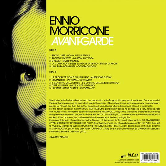 Avantgarde (Clear acid green vinyl) - Vinile LP di Ennio Morricone - 3