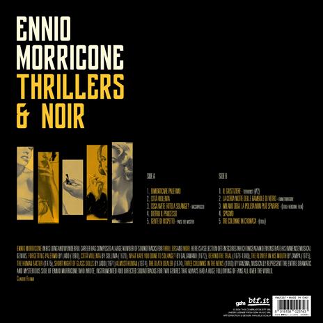 Thrillers & Noir (Clear yellow vinyl) - Vinile LP di Ennio Morricone - 3