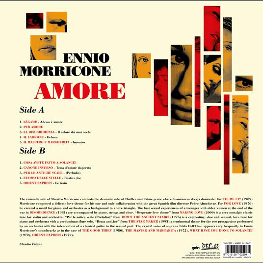 Amore (Clear transparent vinyl) - Vinile LP di Ennio Morricone - 3