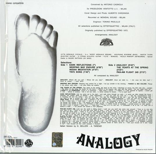 Analogy (Limited Black Vinyl Edition) - Vinile LP di Analogy - 2