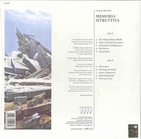Memoria istruttiva - Vinile LP di Claudio Rocchetti - 2