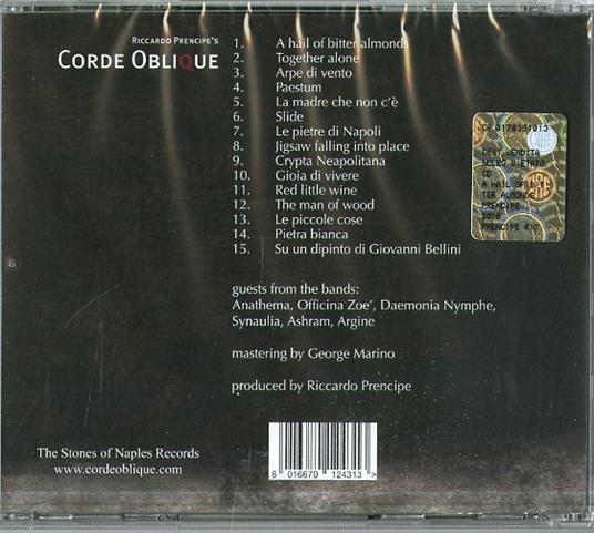 A Hail of Bitter Almonds - CD Audio di Corde Oblique - 2
