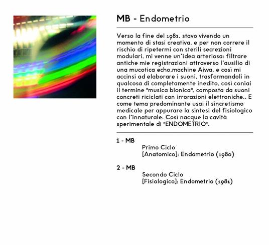 Endometrio - CD Audio di Maurizio Bianchi,Bad Sector,Sigillum S