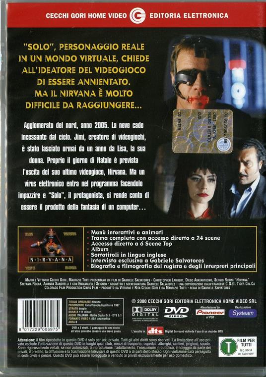 Nirvana di Gabriele Salvatores - DVD - 2