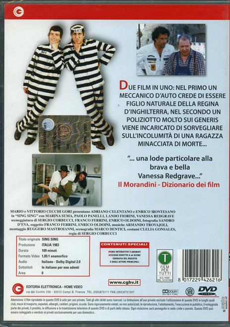Sing Sing di Sergio Corbucci - DVD - 2