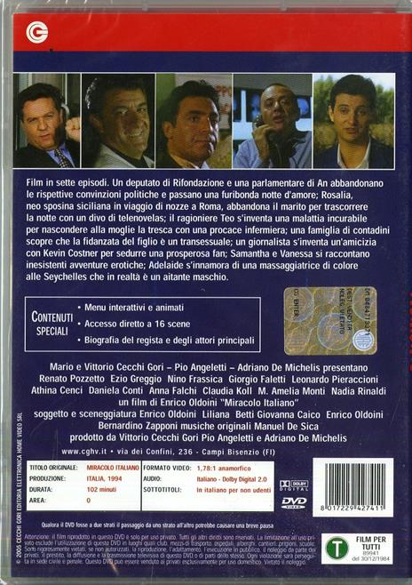 Miracolo italiano di Enrico Oldoini - DVD - 2