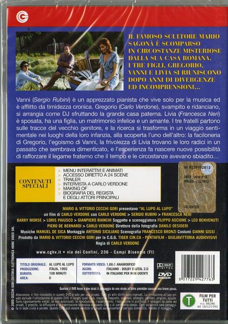 Al lupo, al lupo di Carlo Verdone - DVD - 2