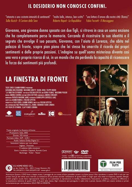 La finestra di fronte (DVD) di Ferzan Ozpetek - DVD - 2