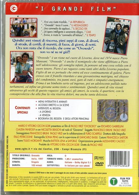Ovosodo<span>.</span> Grandi Film di Paolo Virzì - DVD - 2