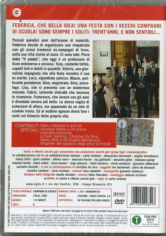 Compagni di scuola di Carlo Verdone - DVD - 2