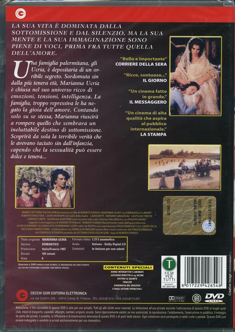 Marianna Ucrìa di Roberto Faenza - DVD - 2