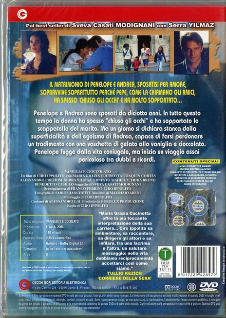 Vaniglia e cioccolato di Ciro Ippolito - DVD - 2