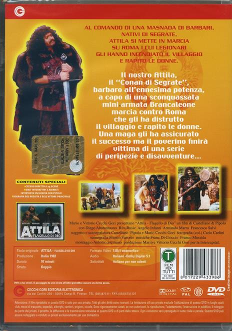 Attila flagello di Dio di Franco Castellano,Pipolo - DVD - 2