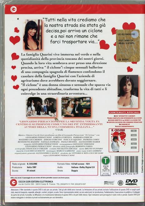 Il ciclone<span>.</span> Grandi Film di Leonardo Pieraccioni - DVD - 2