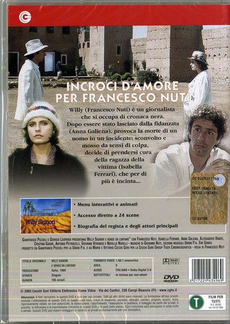 Willy Signori e vengo da lontano di Francesco Nuti - DVD - 2