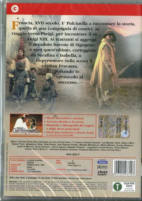 Il viaggio di Capitan Fracassa di Ettore Scola - DVD - 2