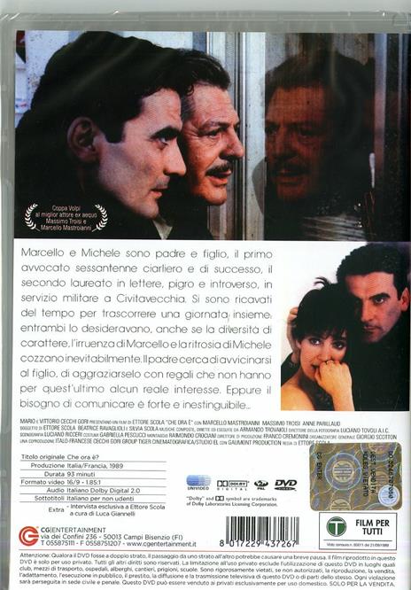 Che ora è di Ettore Scola - DVD - 2