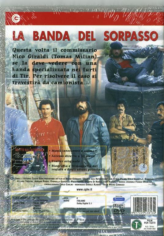 Delitto sull'autostrada di Bruno Corbucci - DVD - 2