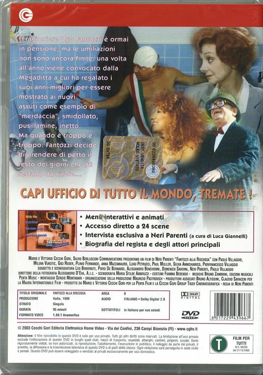 Fantozzi alla riscossa di Neri Parenti - DVD - 2