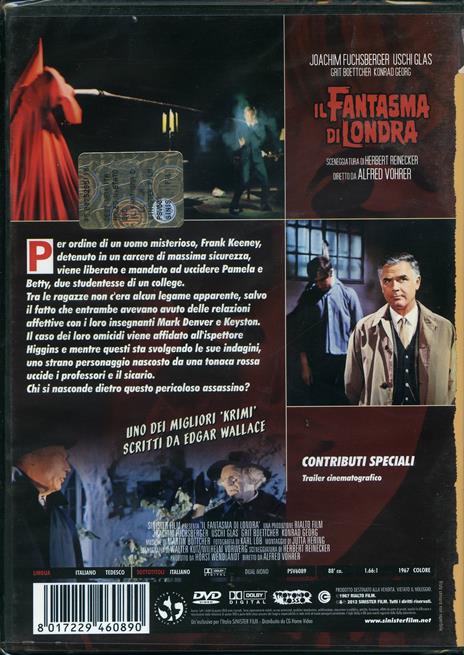 Il fantasma di Londra di Alfred Vohrer - DVD - 2
