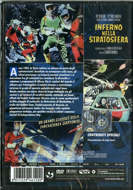 Inferno nella stratosfera di Inoshiro Honda - DVD - 2