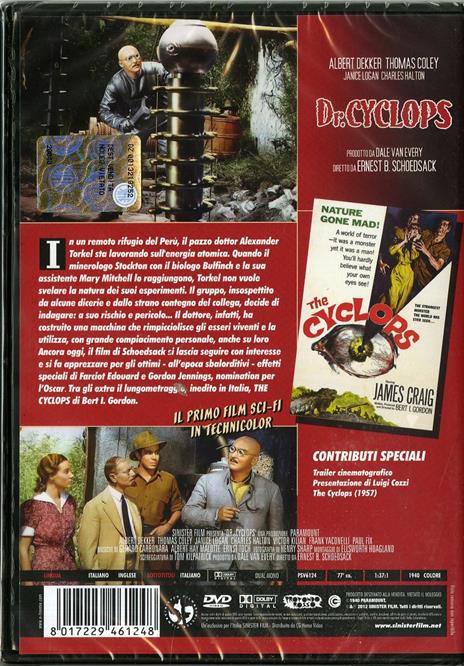 Il dottor Cyclops di Ernest Beaumont Schoedsack - DVD - 2