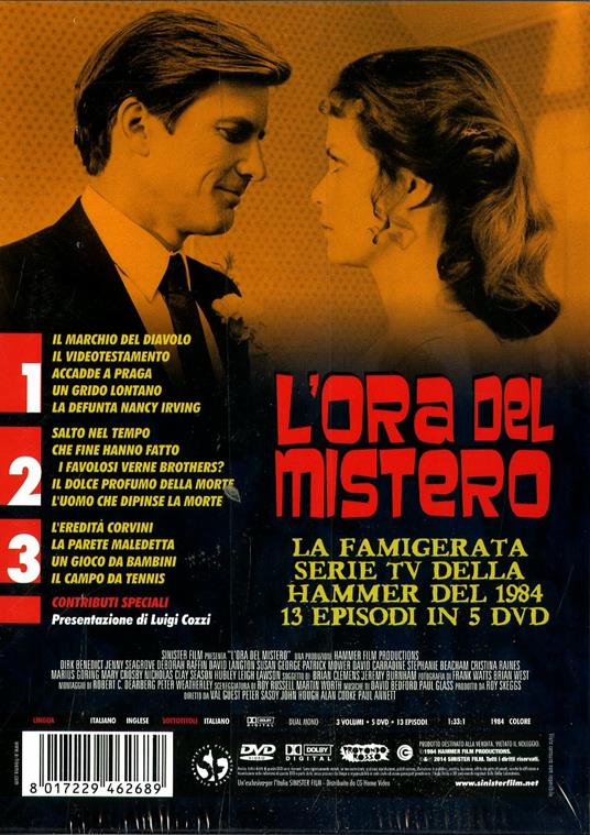 L' ora del mistero. Vol. 1 (2 DVD) di John Hough,Peter Sasdy,Val Guest,Don Leaver,Gabrielle Beaumont,Alan Cooke,Paul Annett,Cyril Frankel - DVD - 2