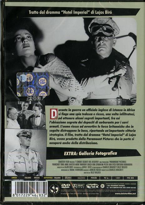 I cinque segreti del deserto di Billy Wilder - DVD - 2