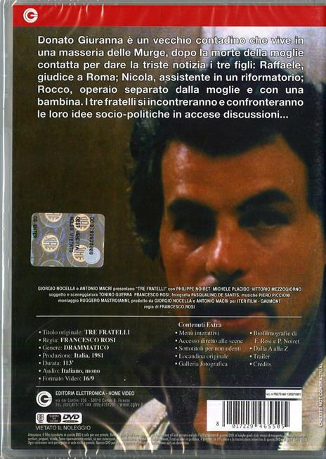 Tre fratelli di Francesco Rosi - DVD - 2